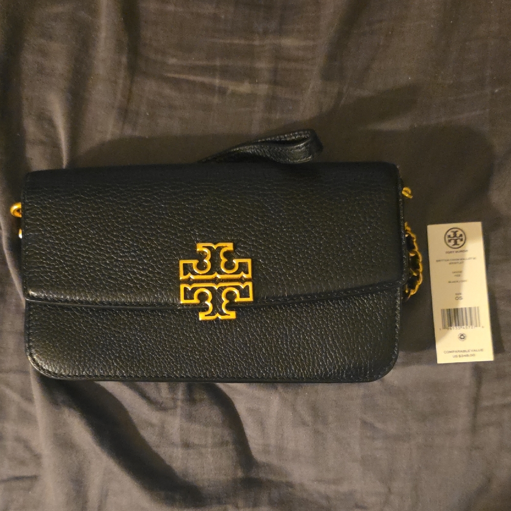 Tory Burch Britten Chain Wallet W. Wristlet